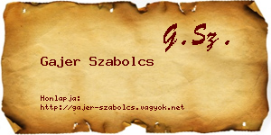 Gajer Szabolcs névjegykártya